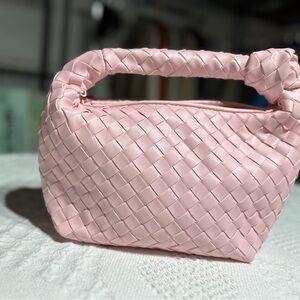 a new day Pink Woven Mini Bag